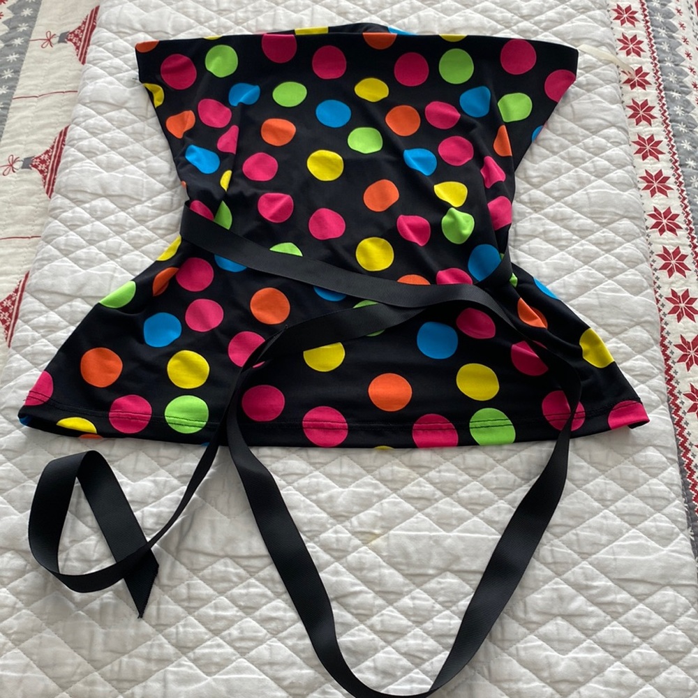 Fun polka dots tube top